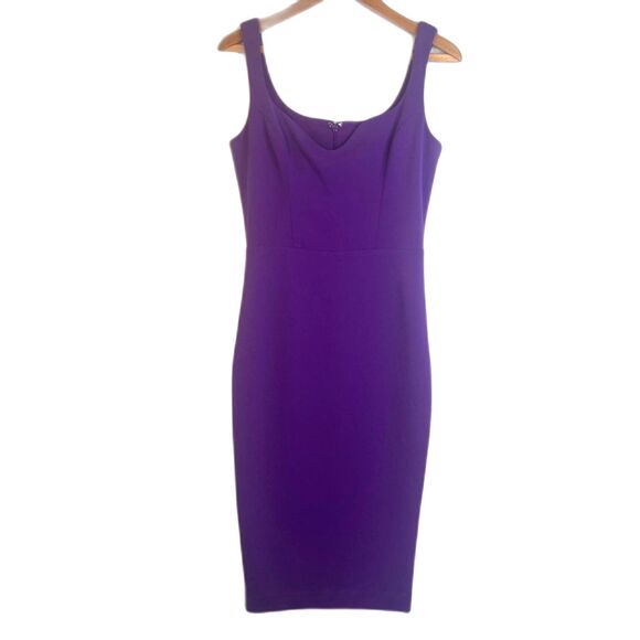 Dress the Population Sleeveless Sheath Dress Purple Sloane Bodycon Size Medium - Picture 1 of 9